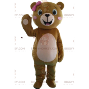 Costume de mascotte BIGGYMONKEY™ de nounours féminin, costume