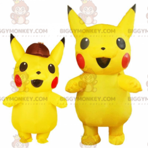 BIGGYMONKEY™ costume mascotte di Pikachu, il famoso Pokemon