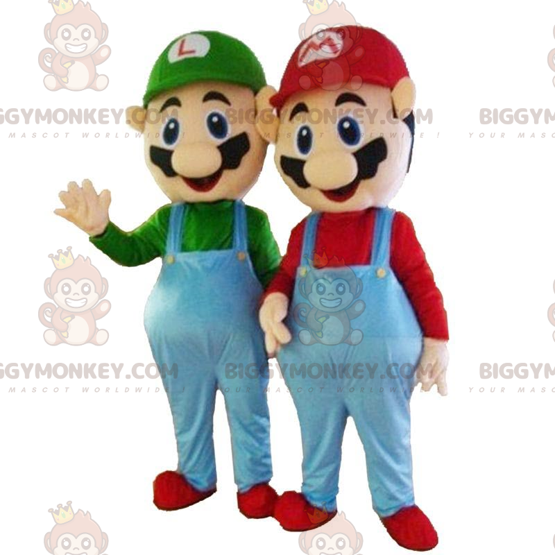 La mascotte di BIGGYMONKEY™ di Mario e Luigi, 2 mascotte di