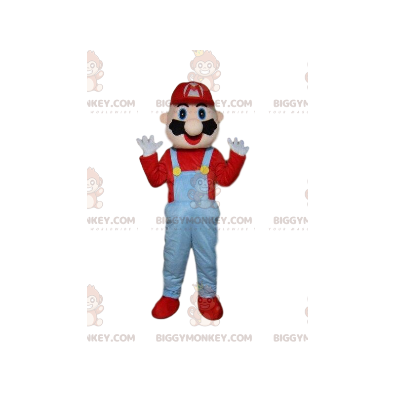 Mario's BIGGYMONKEY™ maskotdräkt, berömd rörmokare från