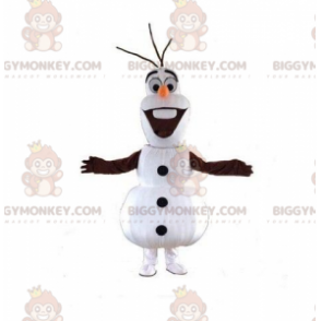 BIGGYMONKEY™ Mascot Costume of Olaf, Famous Cartoon Snowman –