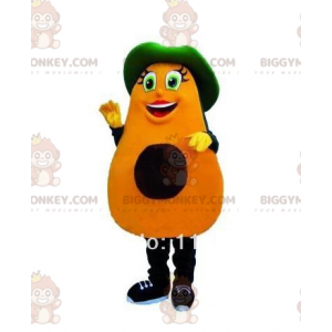 Avocado BIGGYMONKEY™ mascottekostuum, avocadokostuum