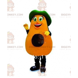 Avocado BIGGYMONKEY™ maskotkostume, avocadokostume, vegetabilsk