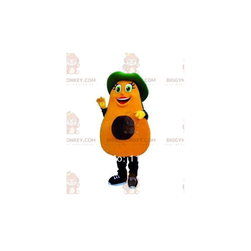 Traje de mascote Avocado BIGGYMONKEY™, traje de abacate