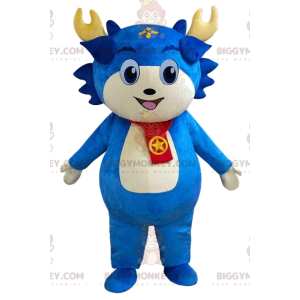 Disfraz de mascota de personaje azul BIGGYMONKEY™, disfraz de