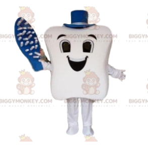 Kostým maskota Giant Tooth BIGGYMONKEY™, zubní kartáček, kostým