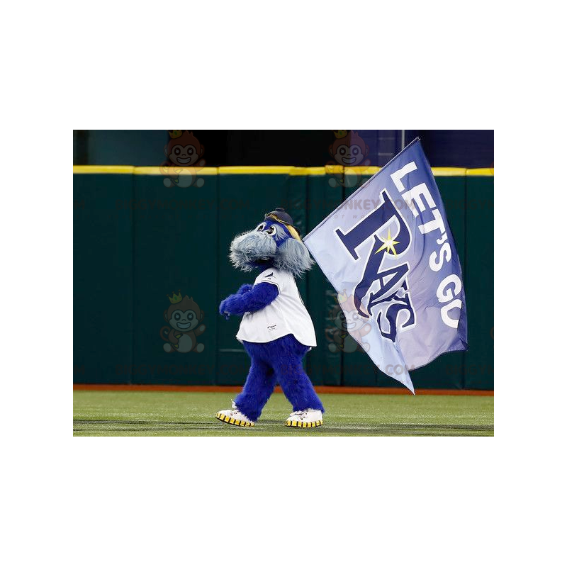 Rays Team BIGGYMONKEY™ Mascottekostuum Alle harige blauwe en