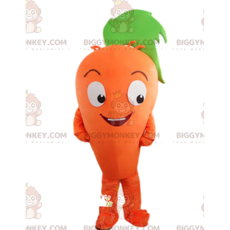 Costume de mascotte BIGGYMONKEY™ de carotte, costume de