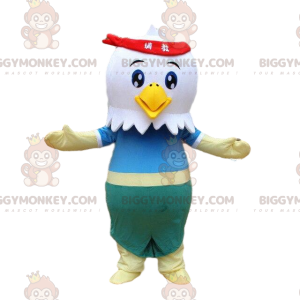 Costume de mascotte BIGGYMONKEY™ d'aigle blanc, costume