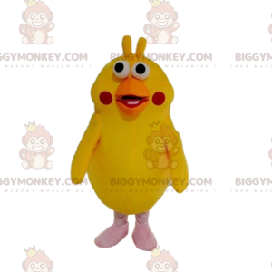 BIGGYMONKEY™ yellow parrot mascot costume, fun bird costume –