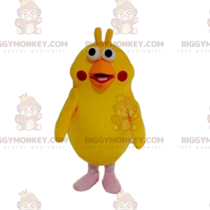 Costume de mascotte BIGGYMONKEY™ de perroquet jaune, costume