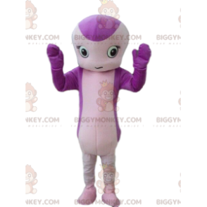 Costume de mascotte BIGGYMONKEY™ de serpent, de créature mauve