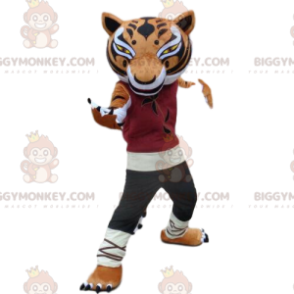 BIGGYMONKEY™ Meister-Tigerin-Maskottchen-Kostüm aus dem