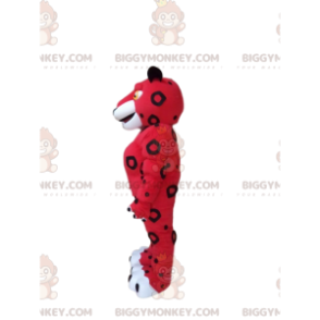 Costume da mascotte BIGGYMONKEY™ tigre rossa e bianca, costume