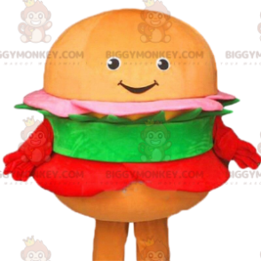 Traje de mascote Burger BIGGYMONKEY™, fantasia de fast food