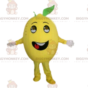 Lemon BIGGYMONKEY™ maskotkostume, citruskostume, frugtkostume -