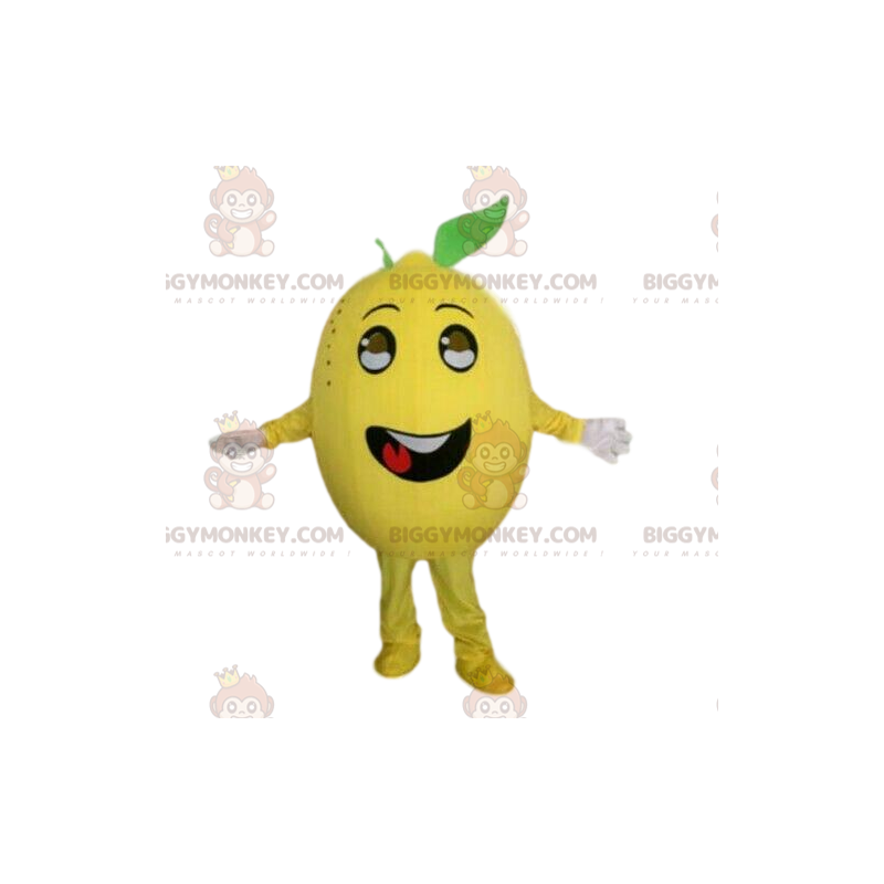 Lemon BIGGYMONKEY™ mascot costume, citrus costume, fruit fancy