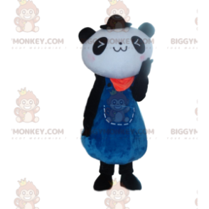 Panda BIGGYMONKEY™ mascottekostuum, teddybeerkostuum, Azië
