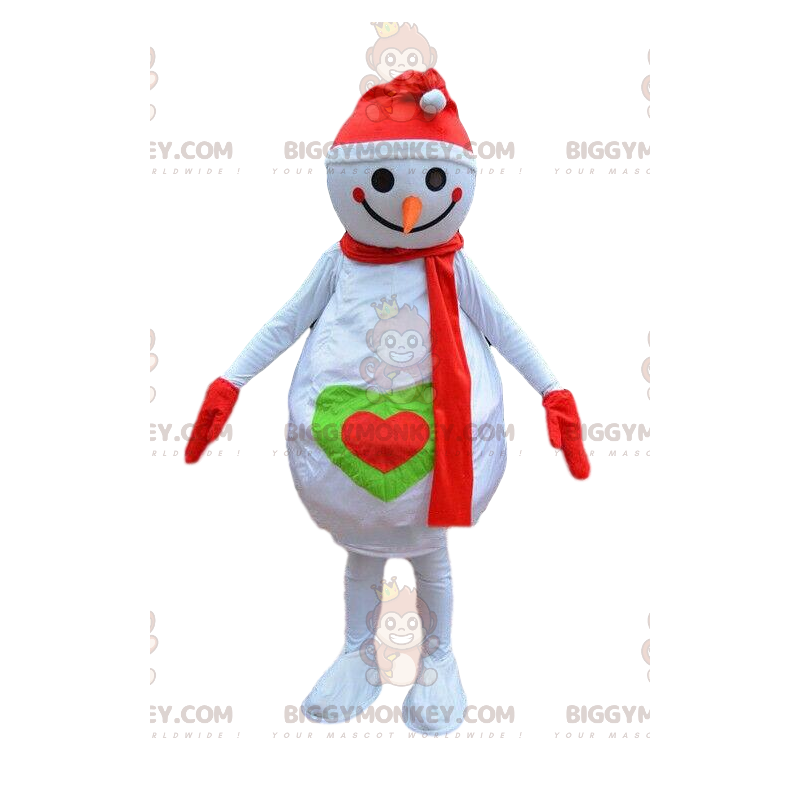 Fantasia de mascote de boneco de neve BIGGYMONKEY™, fantasia de