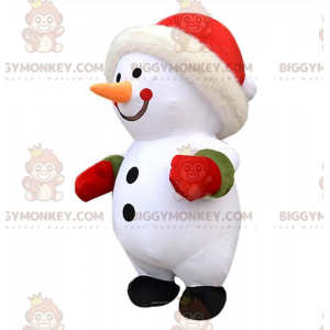 Costume de mascotte BIGGYMONKEY™ de bonhomme de neige