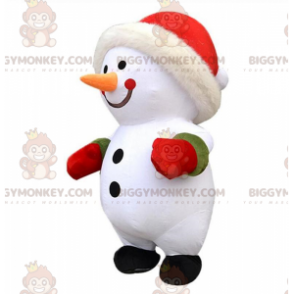 Costume de mascotte BIGGYMONKEY™ de bonhomme de neige