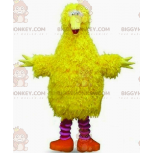 BIGGYMONKEY™-mascottekostuum Yellow Bird All Hairy Giant Bird