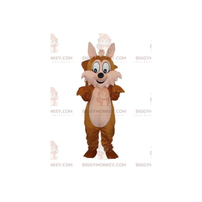 Brown Fox BIGGYMONKEY™ maskotkostume, egernkostume, Woodland