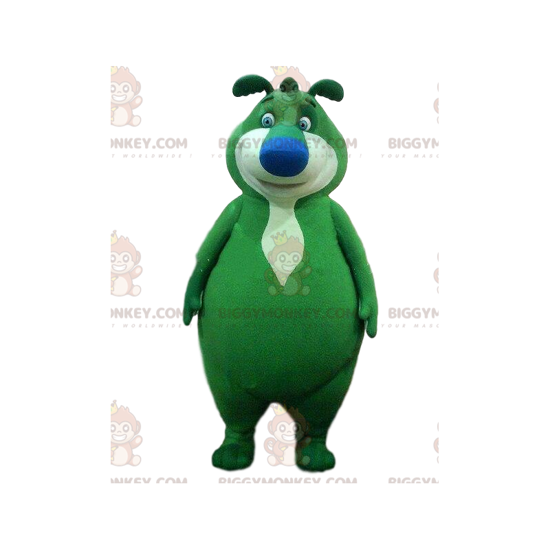 Costume da mascotte orso verde BIGGYMONKEY™, costume da