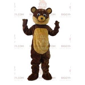 Brun och brun mus BIGGYMONKEY™ maskotdräkt, musdräkt -