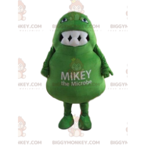 Στολή μασκότ BIGGYMONKEY™ πράσινου μικροβίου, στολή τεράτων