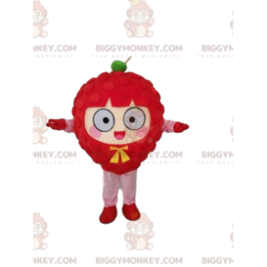 Kostým maskota Giant Raspberry BIGGYMONKEY™, kostým červeného