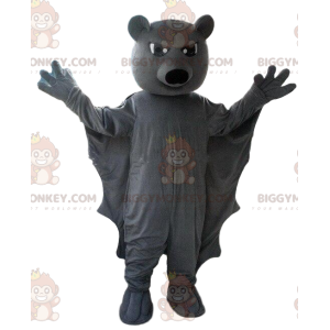 Costume de mascotte BIGGYMONKEY™ de chauve-souris grise