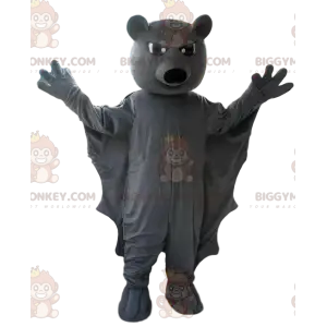 Fantasia de mascote de morcego cinza BIGGYMONKEY™, fantasia de