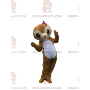 BIGGYMONKEY™ Sloth Mascot -asu, apinaasu, ruskea marmosetti -