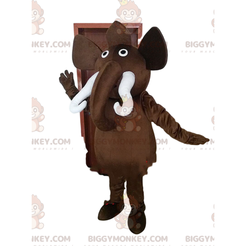 Costume de mascotte BIGGYMONKEY™ de mammouth avec de grandes