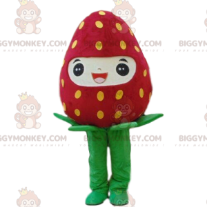 Kostým maskota Giant Smiling Strawberry BIGGYMONKEY™, kostým