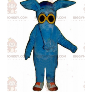 Kostým maskota mravenečníka BIGGYMONKEY™, kostým slona, modré