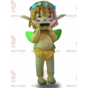 BIGGYMONKEY™ mascot costume of elf, woodland pixie, fairy