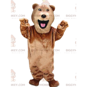 Realistic bear BIGGYMONKEY™ mascot costume, brown bear costume