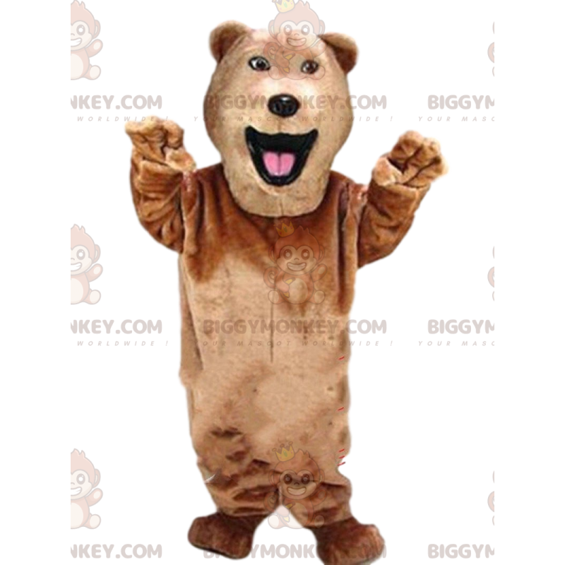 Realistic bear BIGGYMONKEY™ mascot costume, brown bear costume