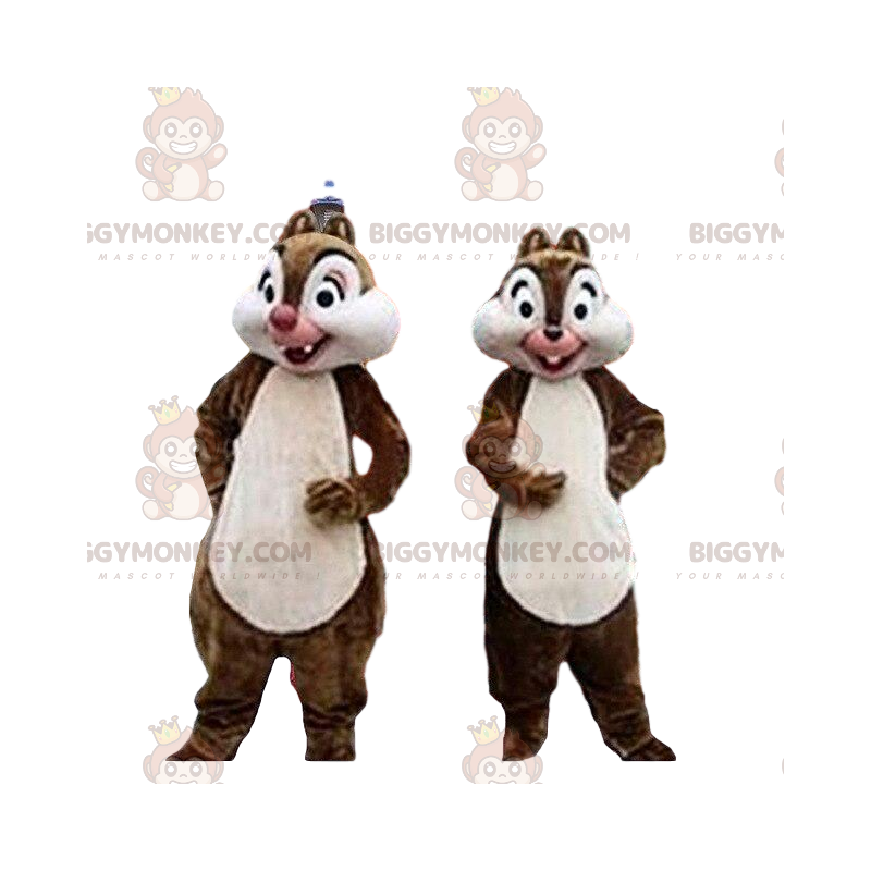 BIGGYMONKEY™s mascot of Tic and Tac, famous cartoon squirrels -