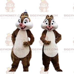 BIGGYMONKEY™s mascot of Tic and Tac, famous cartoon squirrels –