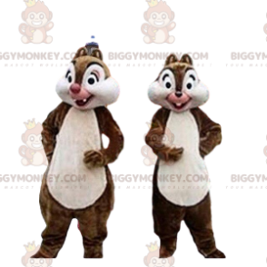 BIGGYMONKEY™s mascot of Tic and Tac, famous cartoon squirrels -