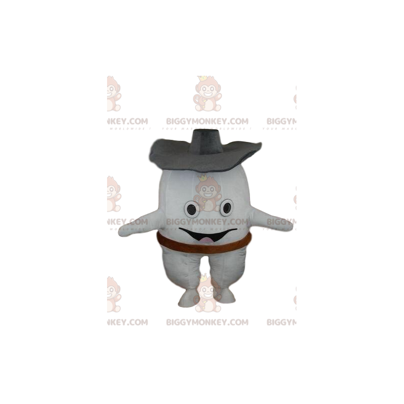 White tooth BIGGYMONKEY™ mascot costume, giant tooth costume –