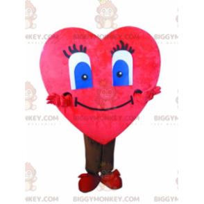 Fantasia de mascote BIGGYMONKEY™ coração gigante, fantasia de