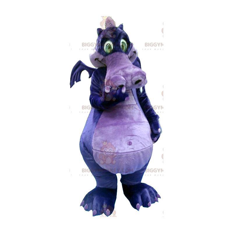 Costume de mascotte BIGGYMONKEY™ de dragon violet et mauve -