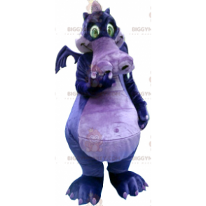 Costume de mascotte BIGGYMONKEY™ de dragon violet et mauve -