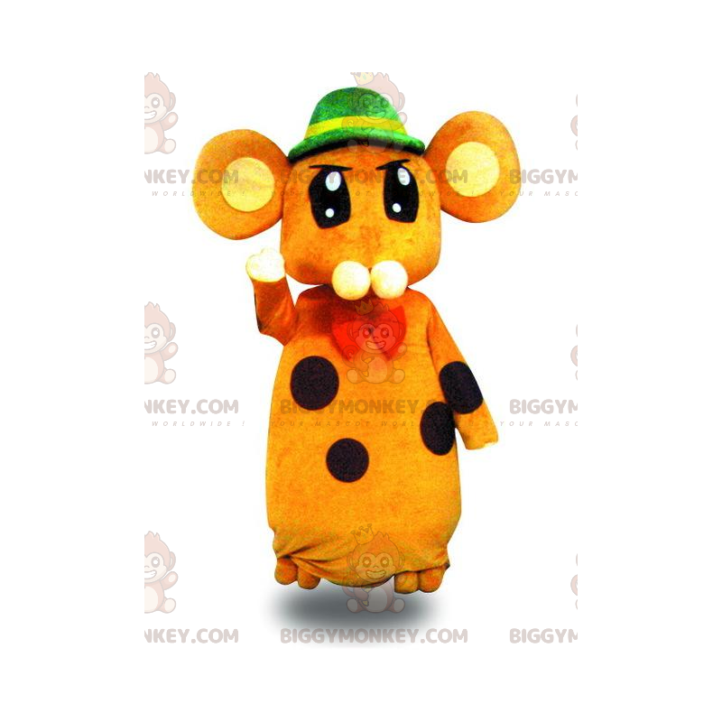 Costume de mascotte BIGGYMONKEY™ de souris orange très