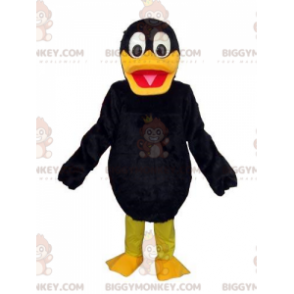 Costume de mascotte BIGGYMONKEY™ de canard noir et jaune
