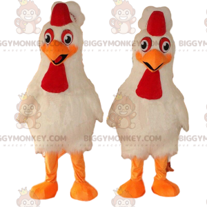 2 Galline giganti mascotte di BIGGYMONKEY™, costumi da pollo